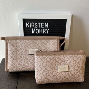 Guess makeup bag set
